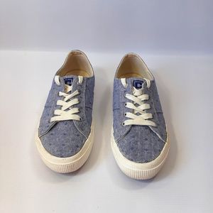 Chaps Caelyn Chambray Size 7.5B Blue & White Denim Sneakers Shoes